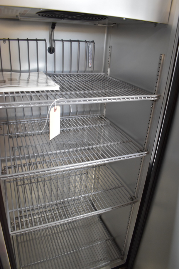 BRAND NEW SCRATCH AND DENT! 2024 True T-12F-HC Stainless Steel Commercial Single Door Reach In Freezer w/ Poly Coated Racks. 115 Volts, 1 Phase. Tested and Powers On But Does Not Get Cold - Image 3 of 4