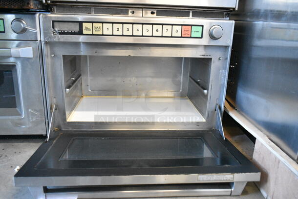 Panasonic NE-3280 Stainless Steel Commercial Countertop Electric Powered Microwave Oven.  - Image 2 of 4