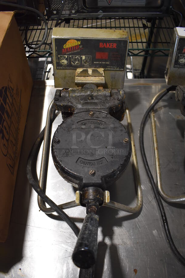 Stainless Steel Commercial Countertop Waffle Maker. 12x24x10. Tested and Working! - Image 6 of 6