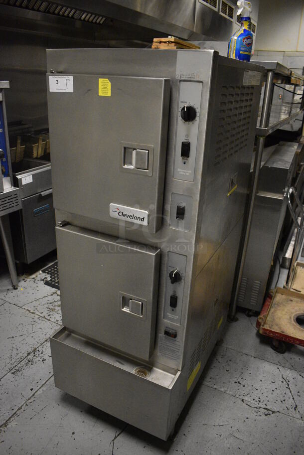 2012 Cleveland 24CGA10 SteamCraft Ultra 10 Stainless Steel Commercial Floor Style Natural Gas Powered 2 Deck Steam Cabinet. 125,000 BTU. 24x37.5x65.5. BUYER MUST REMOVE. Item Was in Working Condition on Last Day of Business. (kitchen) - Image 2 of 9