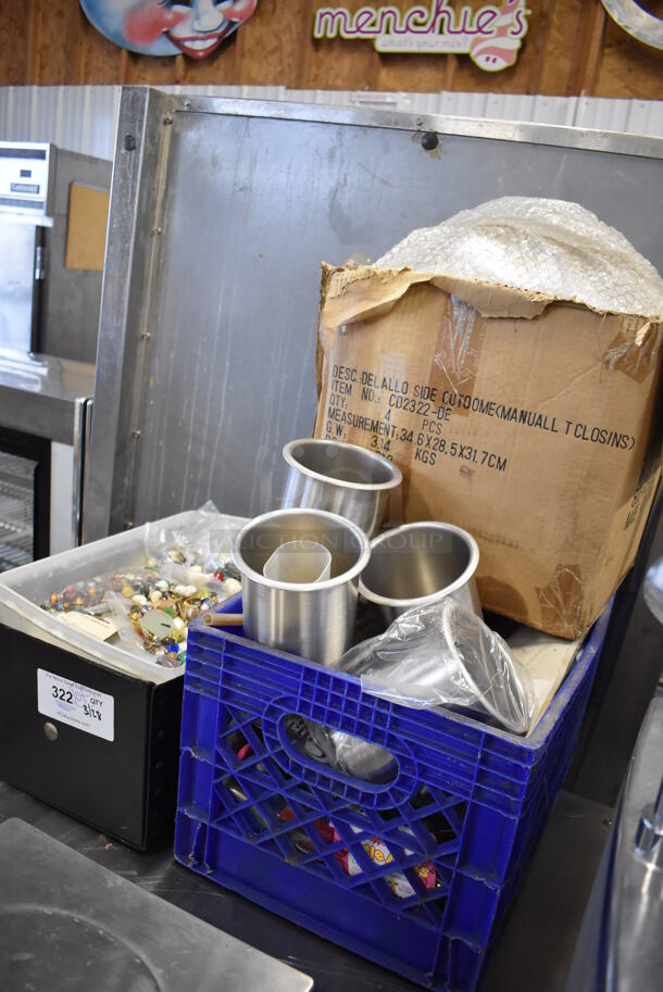 ALL ONE MONEY! Lot of Various Items Including Metal Bins and Decorative Stones - Image 5 of 5