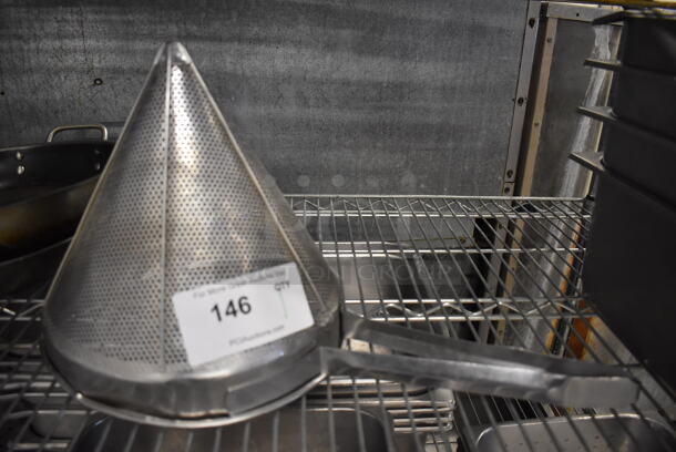 Metal China Cap Strainer. 20x10.5x11 - Image 2 of 4
