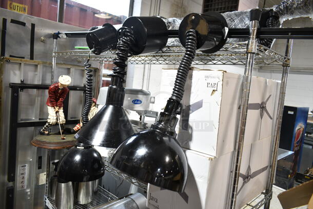 2 Hatco DL-775-RTL Black Metal Warming Lamps. 120 Volts, 1 Phase. 2 Times Your Bid! - Image 1 of 10