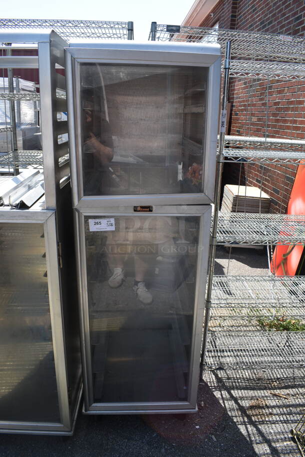 Lockwood CA72-RR18-S-R Dutch Door Display Cabinet For Pans On Commercial Casters. - Image 1 of 7