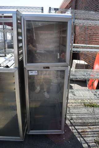 Lockwood CA72-RR18-S-R Dutch Door Display Cabinet For Pans On Commercial Casters.