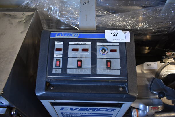 Everco A9950 Metal Floor Style Recycling Refrigerant Recovery. 120 Volts, 1 Phase. Tested and Working! - Image 3 of 7