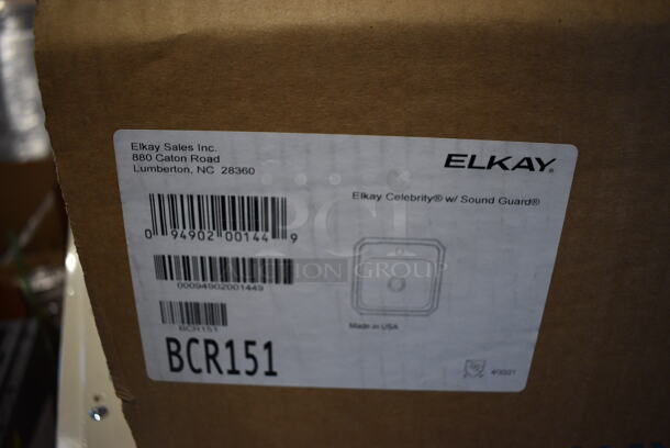 BRAND NEW IN CRATE! Royston Gray Metal Cabinet w/ Single Bay Drop In Sink and Moen Faucet. 18x30x27 - Image 9 of 11