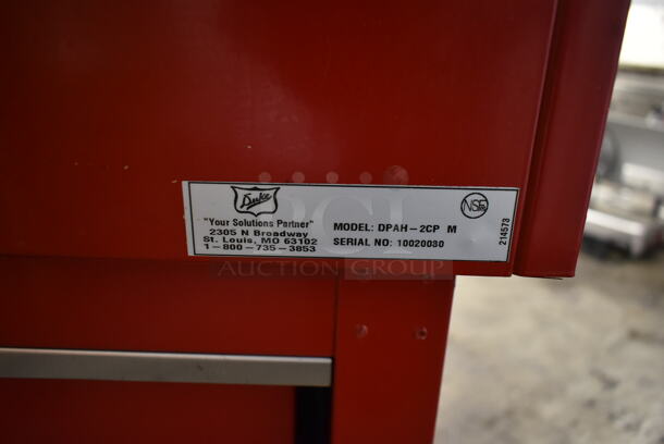 Duke DPAH-2CP M Stainless Steel Commercial Buffet Table w/ Sneeze Guard and Tray Slide on Commercial Casters. 115 Volts, 1 Phase. Cannot Test Due To Missing Power Cord - Image 6 of 7