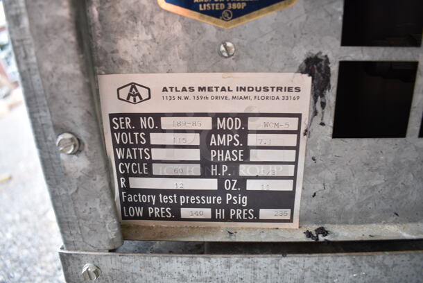 Atlas WCM-5 Stainless Steel Cold Pan Drop In. 115 Volts, 1 Phase. Tested and Powers On But Does Not Get Cold
 - Image 5 of 5