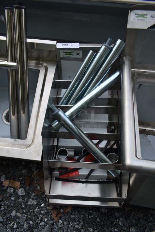 BRAND NEW SCRATCH AND DENT! Regency 600LDR2312 Five-Tiered Stainless Steel Liquor Display Rack. - Image 2 of 5