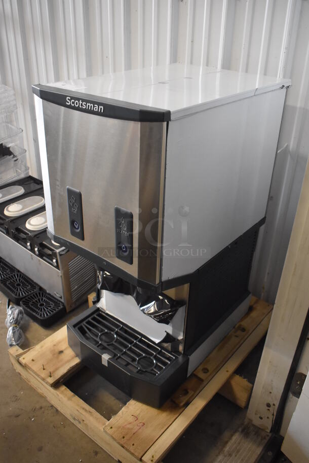 BRAND NEW SCRATCH AND DENT! Scotsman HID312AB-1A Meridian Stainless Steel Commercial Countertop Ice Machine and Water Dispenser with Push Button Dispensing. 115 Volts, 1 Phase. - Image 3 of 6