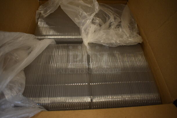 16 BRAND NEW Boxes of Sabert Plastic Clear Lids. 6x9. 16 Times Your Bid!