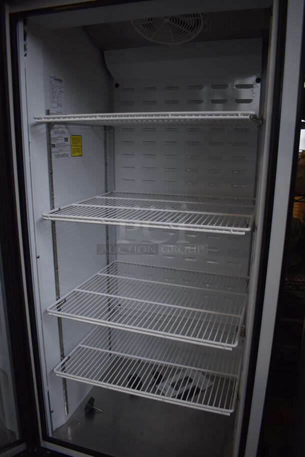 BRAND NEW! Pro-Kold CV16-ULH Metal Commercial Single Door Reach In Freezer Merchandiser w/ Poly Coated Racks. 120 Volts, 1 Phase. 30x28x79. Tested and Working! - Image 3 of 4