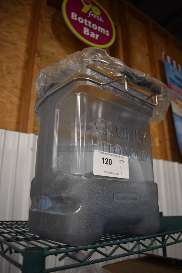 Rubbermaid Blue Poly Ice Bucket. 14x13x18 - Image 3 of 3