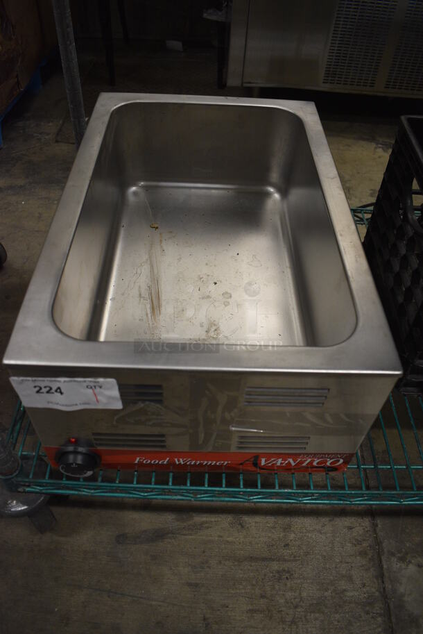 Avantco 177W50 Stainless Steel Commercial Countertop Food Warmer. 120 Volts, 1 Phase. 14.5x22x9. Tested and Working! - Image 5 of 7