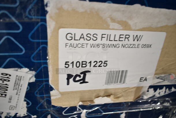 BRAND NEW SCRATCH AND DENT! T&S B-1225 Deck Mounted Combination Glass and Pitcher Filler with 6" Swing Nozzle - 1/2" NPT Male Inlet - Image 5 of 5