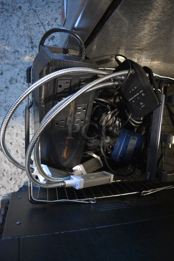 ALL ONE MONEY! Lot of Various Items Including Uninterruptible Power Supply in Wire Basket - Image 3 of 5