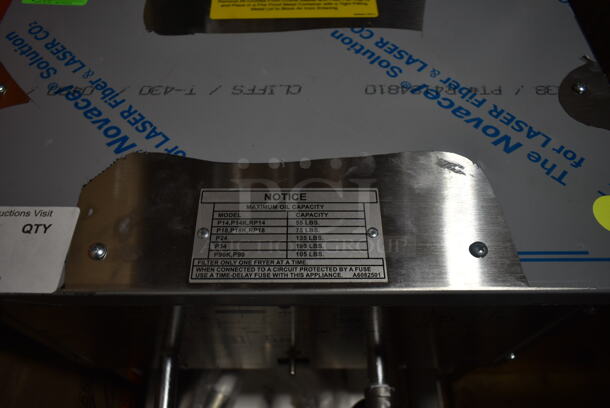 BRAND NEW! 2023 Pitco Frialator P14 Stainless Steel Commercial Portable Fryer Oil Filter Machine on Commercial Casters. 115 Volts, 1 Phase.  - Image 6 of 7
