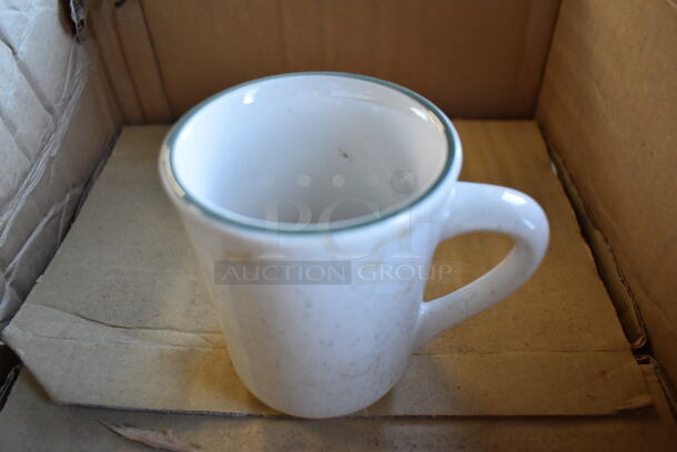Box of 24 BRAND NEW! Tuxton Emerald TES-017 White Ceramic Mugs. 4.5x3x4 - Image 5 of 5