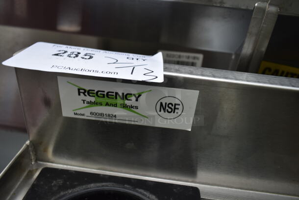 BRAND NEW SCRATCH AND DENT! Regency 600IB1824 Stainless Steel Commercial 18" x 24" Underbar Ice Bin - 77 lb. - Image 4 of 5