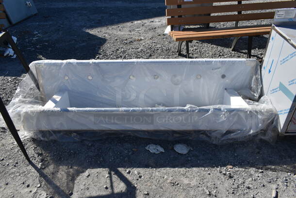 BRAND NEW SCRATCH AND DENT! Regency 600HSMS1872 Stainless Steel Commercial Trough Style Sink. No Legs. - Image 1 of 4