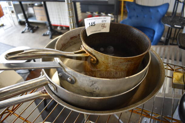 4 Various Metal Skillets. Includes 14.5x7.5x5. 4 Times Your Bid! - Image 2 of 3