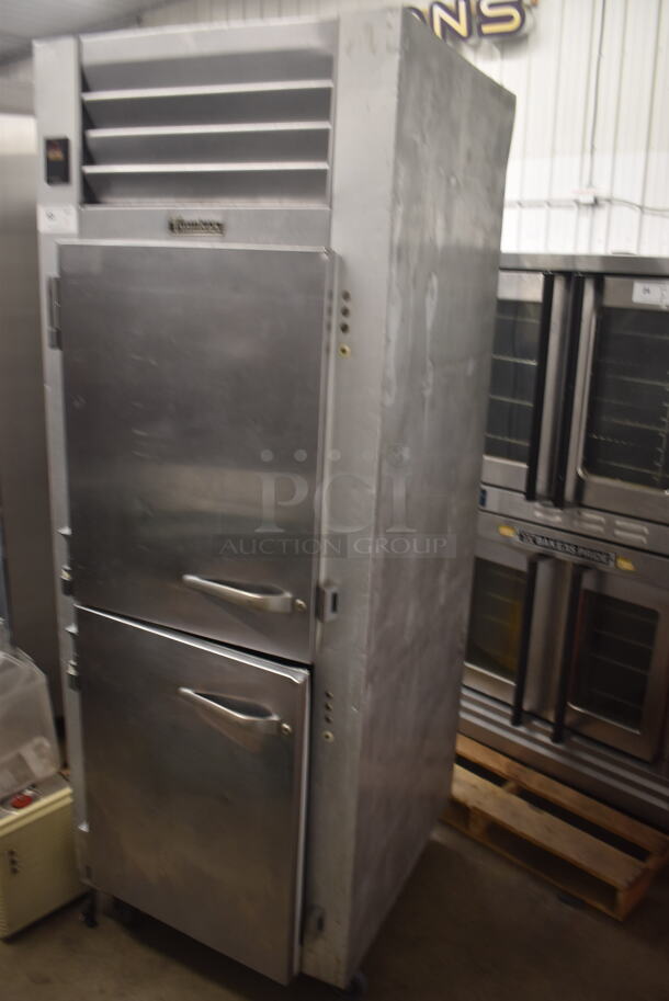 Traulsen Commercial Stainless Steel One Section Cooler With 2 Solid Doors And Steel Shelves. Tested and Working! - Image 3 of 7