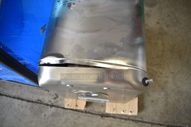 BRAND NEW SCRATCH AND DENT! 2023 Hobart 4822 Stainless Steel Commercial Countertop #22 Meat Grinder / Chopper Base. 120 Volts, 1 Phase. Cannot Test Due To Cut Power Cord - Image 4 of 8