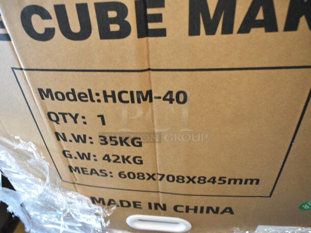 BRAND NEW SCRATCH AND DENT! Hoocoo HCIM-40 Stainless Steel Commercial Undercounter Self Contained Ice Machine. 115 Volts, 1 Phase. - Image 3 of 3