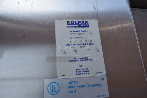 2 Kolpak Walk In Boxes That Make One Combo Box; 8'x12'x8' Freezer and 8'x12'x8' Cooler. Comes w/ Bohn ADT090ASWJ 115 Volt, 1 Phase Evaporator and 2 208/240 Volt Compressors. Does Not Have Floor. Information Provided By The Consignor But Not Verified By PCI Auctions. 2 Times Your Bid! 
 - Image 10 of 11