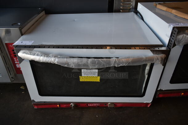 BRAND NEW SCRATCH AND DENT! Avantco 177CO38M Stainless Steel Commercial Countertop Electric Powered Full Size Convection Oven. 208/240 Volts, 1 Phase.  - Image 1 of 5