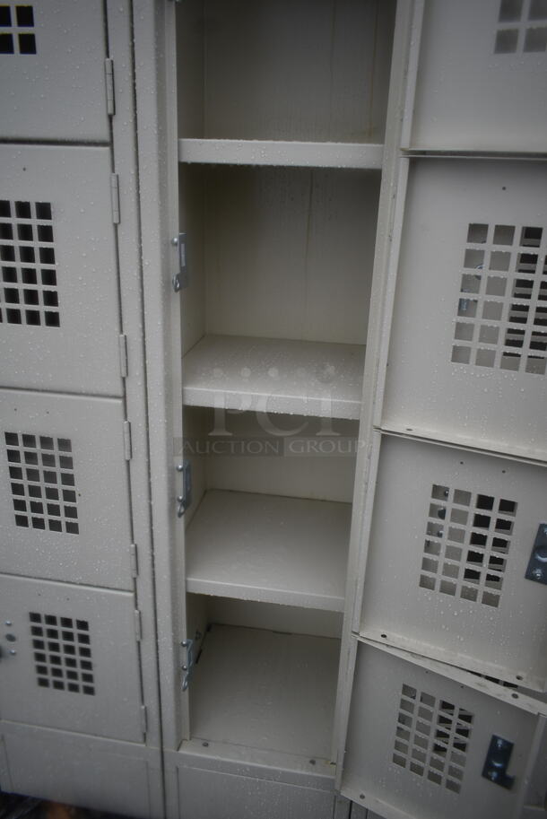 BRAND NEW SCRATCH AND DENT! Metal 18 Cubby Locker.  - Image 3 of 6