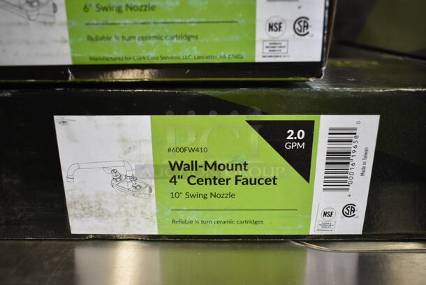 2 BRAND NEW SCRATCH AND DENT! Regency Faucets; 600FW46 Wall Mount Faucet with 6" Swing Spout and 4" Centers and 600FW410 Wall Mount Faucet with 10" Swing Spout and 4" Centers. 2 Times Your Bid! - Image 4 of 4