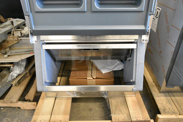 2019 Scotsman N0622A-1E Stainless Steel Ice Head on BRAND NEW! 2024 Scotsman ICS730-A Ice Bin. 115 Volts, 1 Phase.  - Image 4 of 10