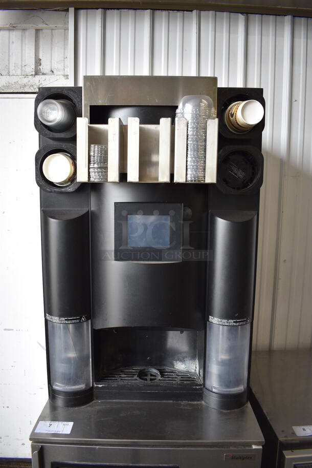 2017 Manitowoc Multiplex Model MB-8-1 Stainless Steel Commercial Blend In Cup Workstation on Single Door Undercounter Cooler on Commercial Casters. 115 Volts, 1 Phase. 26x33x75. Tested and Working! - Image 3 of 8