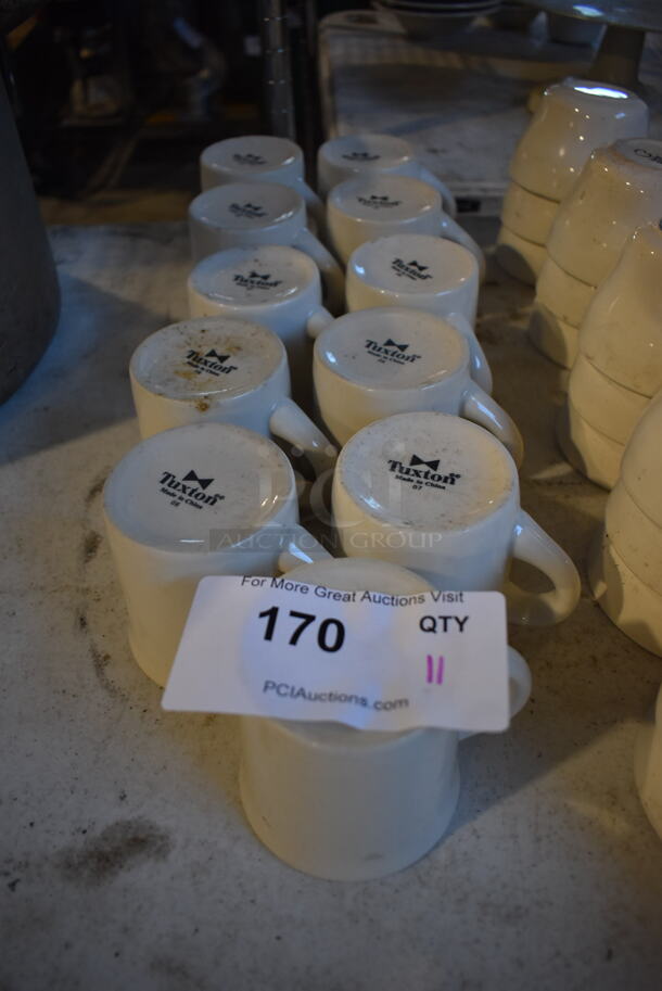 11 White Ceramic Mugs. 4x3x3.5. 11 Times Your Bid! - Image 2 of 4