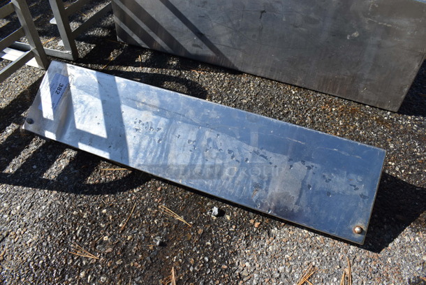 Stainless Steel Shelf w/ Wall Mount Brackets. 32x7.5x6 - Image 1 of 3