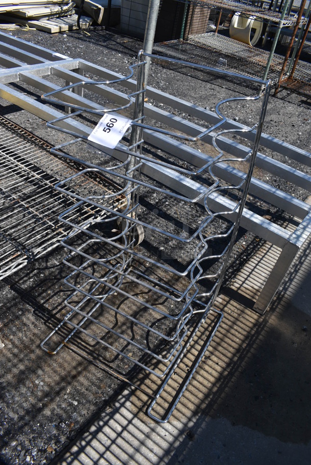 Metal Pizza Pie Pan Rack. 16x16x28.5 - Image 2 of 3