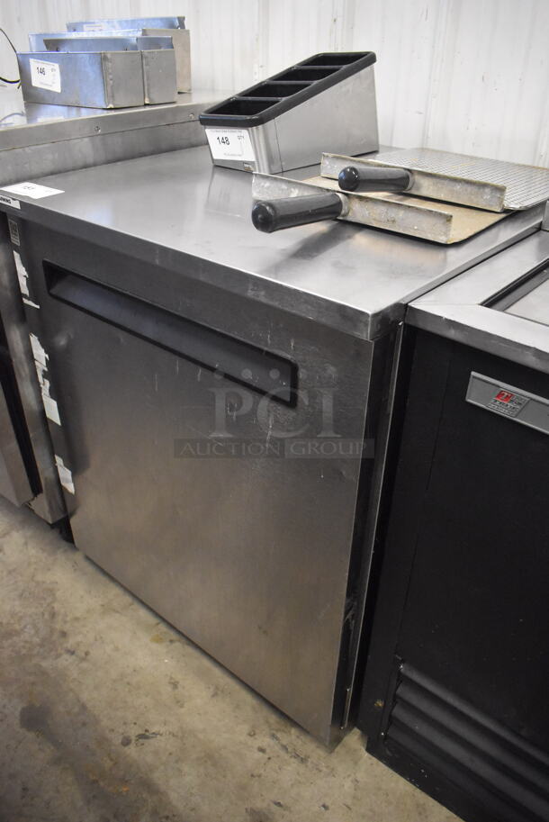 Delfield 406-STAR4 Stainless Steel Commercial Single Door Undercounter Cooler w/ Metal Rack on Commercial Casters. 115 Volts, 1 Phase. 27x29x32. Tested and Working! - Image 2 of 7