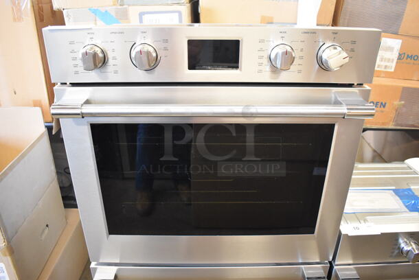 BRAND NEW SCRATCH AND DENT! Frigidaire Electrolux PCWD3080AF Stainless Steel Electric Powered Double Stack Convection Oven w/ View Through Doors. 30x26x51 - Image 2 of 9