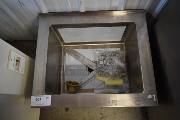 BRAND NEW SCRATCH AND DENT! Stainless Steel Commercial Mop Sink. No Legs. - Image 2 of 5