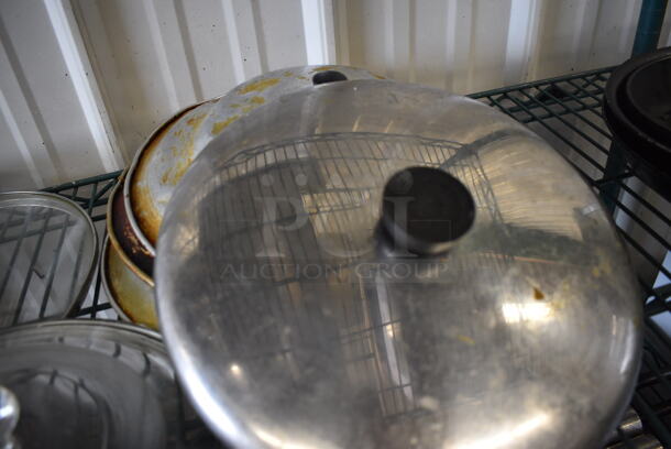 6 Various Metal Round Lids. Includes 7.5x7.5x2. 6 Times Your Bid! - Image 2 of 3