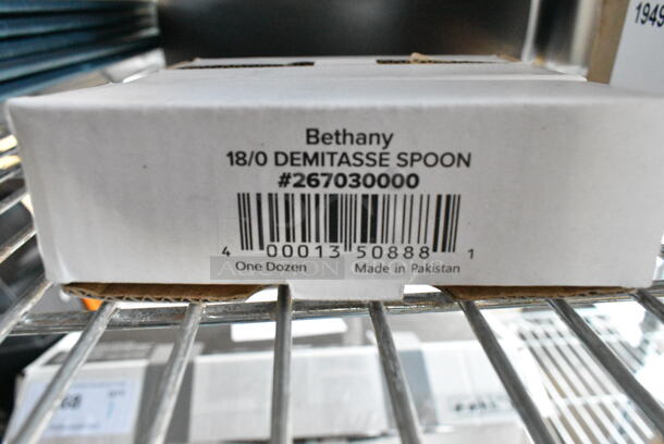 3 BRAND NEW SCRATCH AND DENT! 267030000 Choice Bethany 4 1/4" 18/0 Stainless Steel Demitasse Spoon - 12/Case. 3 Times Your Bid!  - Image 3 of 3