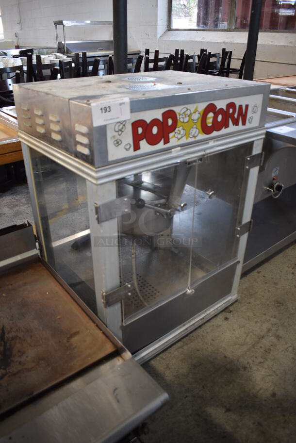 Gold Medal Model 2001ST Metal Commercial Countertop Popcorn Machine Merchandiser. 120 Volts, 1 Phase. 27x20x40.5. Cannot Test Due To Plug Style - Image 3 of 6