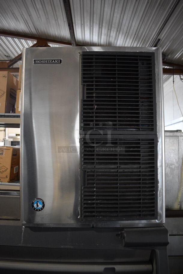 2019 Hoshizaki KM-520MAJ Stainless Steel Commercial Ice Machine Head on Scotsman B948S Stainless Steel Ice Bin. 115 Volts, 1 Phase. 48x34x79 - Image 2 of 8