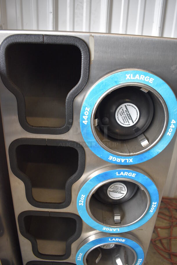 Stainless Steel Commercial 4 Well Cup Dispenser and 4 Compartments. 13x23x32 - Image 3 of 5