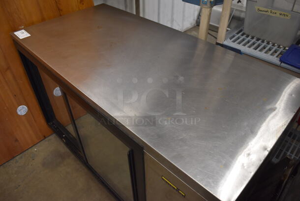 Silver King SKDC48 Stainless Steel Commercial 2 Door Cooler Merchandiser. 115 Volts, 1 Phase. 48x23x30. Tested and Working! - Image 2 of 7