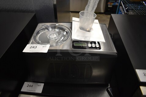 BRAND NEW SCRATCH AND DENT! Whynter ICM-15LS Self Freezing Digital Ice Cream Maker Stainless Steel. 115 Volt, 1 Phase. Tested and Working!
