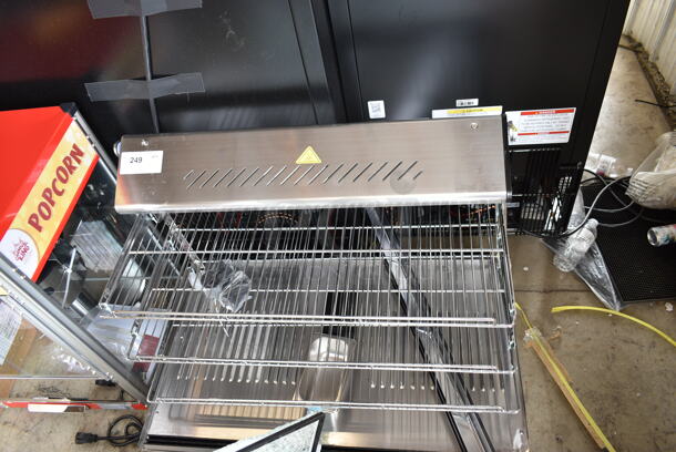 BRAND NEW SCRATCH AND DENT! ServIt 423HDM36SA Stainless Steel Commercial Countertop Display Case. See Pictures for Damage. Tested and Working! - Image 5 of 7