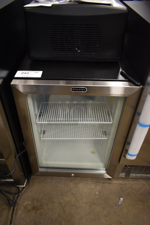 BRAND NEW SCRATCH AND DENT! Whynter CDF-177SB Countertop Reach In 1.8 cu ft Display Glass Door Freezer Merchandiser. 115 Volt, 1 Phase. Tested and Working! - Image 1 of 4